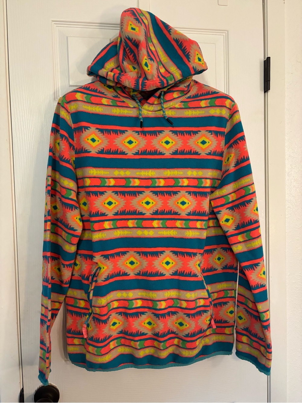 Colorful Southwestern Pattern Hoodie - Bright Multicolor - Chubbies
